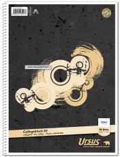 Collegeblock - A4, 80 Blatt, 70 g/qm, 9mm liniert